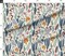 Coastal Flora Nature Tropical Wild Flowers Crane Heron Moody Pond Meadow Plants Wildlife Marshes Birds Custom Printed Fabric by Spoonflower Various Fabrics by the Yard or Fat Quarter